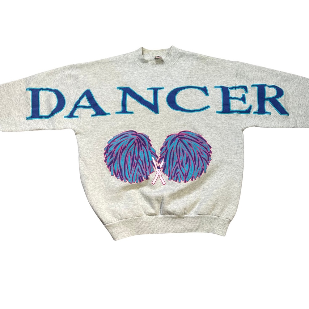 Vintage Dancer Big Print Crewneck Sweater AOP